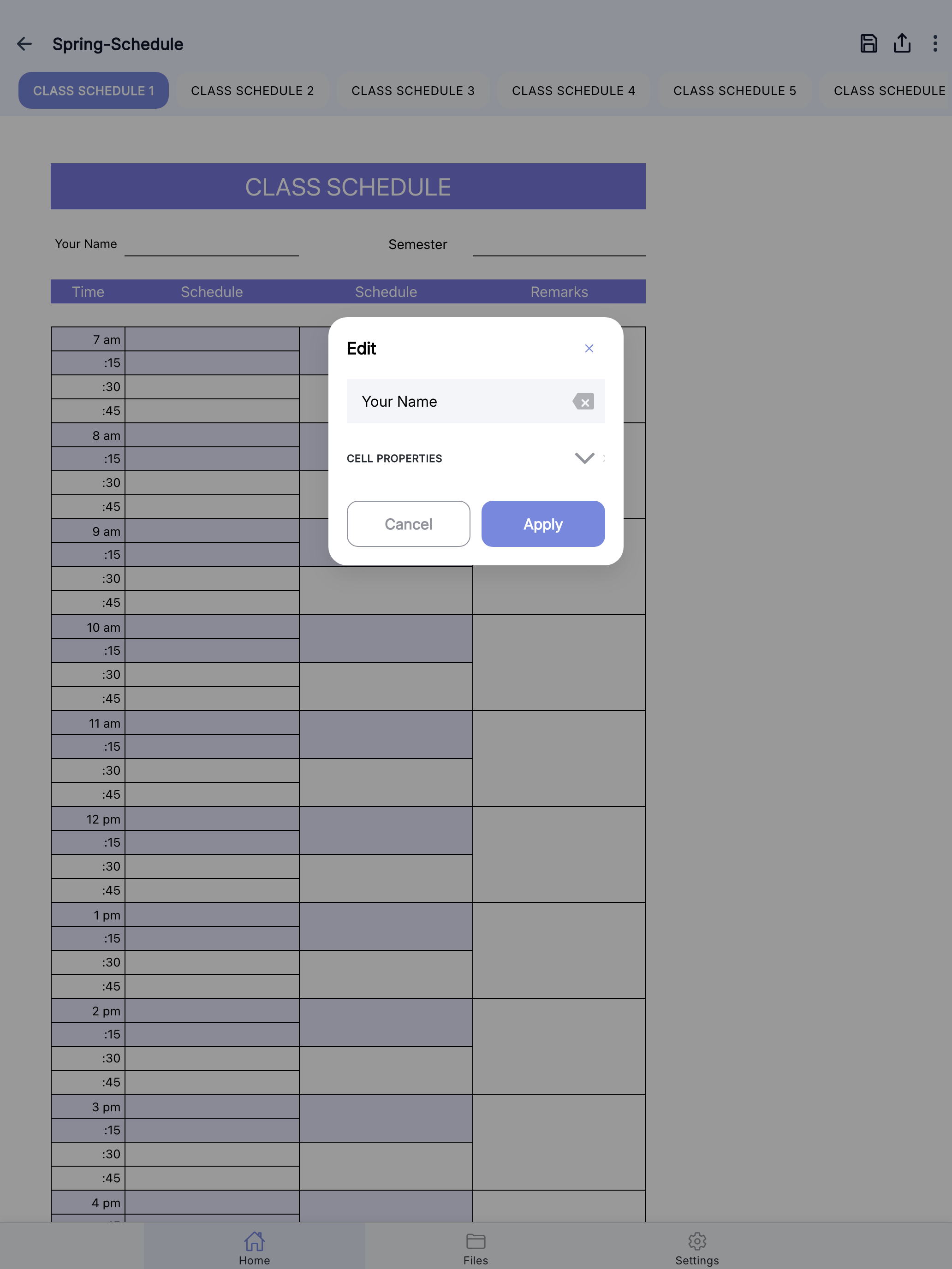 Class Schedule Tracker screenshot 18