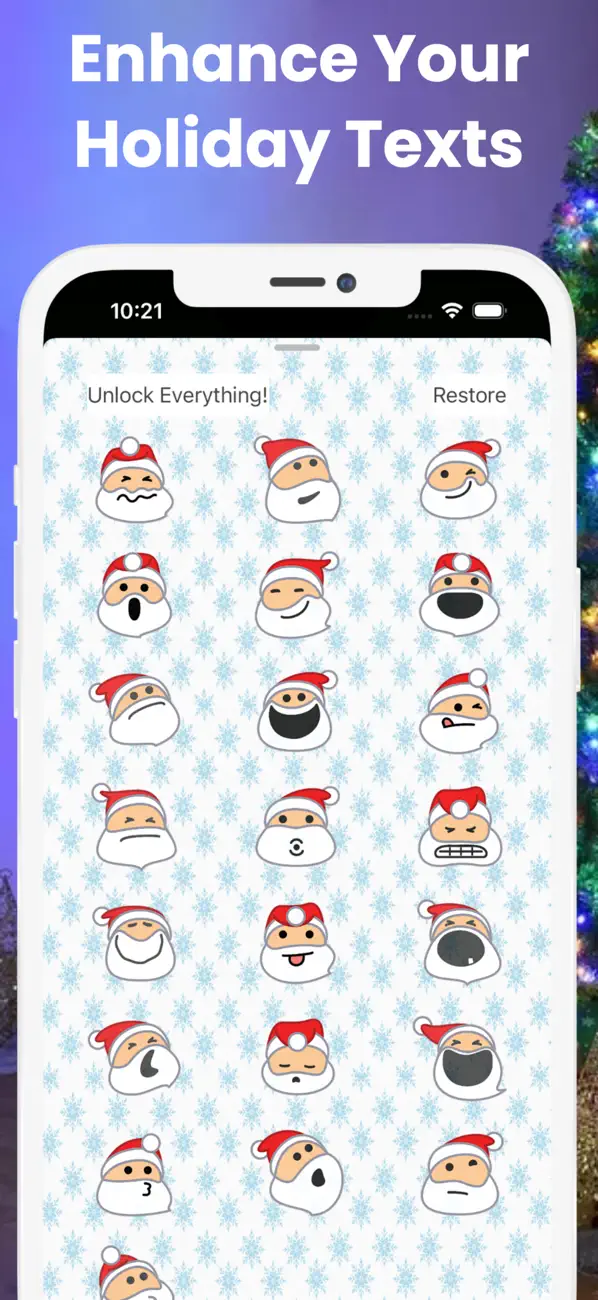 Screenshot #2 pour SantaMojis Santa Emojis