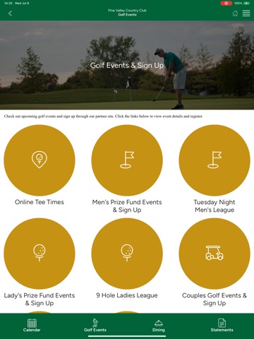 Pine Valley Country Club FW iPad screenshot
