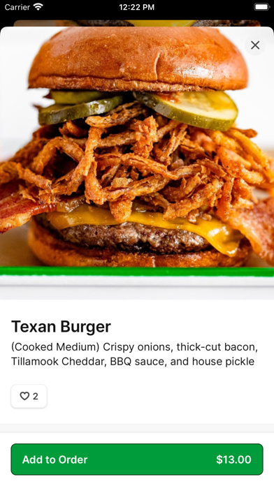 BuffBurger iPhone screenshot 4 - Food & Drink app