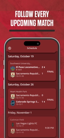 Sacramento Republic FC App screenshot