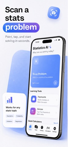 Statistics Problem Solver Pro Screenshot 1 of 6