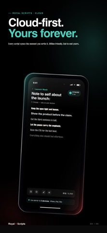 Royal Scripts Teleprompter screenshot