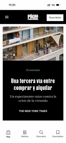 Página Internacional iPhone screenshot 2