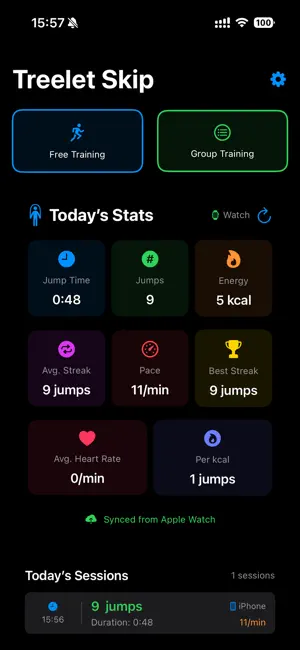 Jump Rope Counter: Treelet screenshot 1