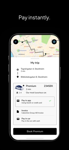 Sverigetaxi screenshot