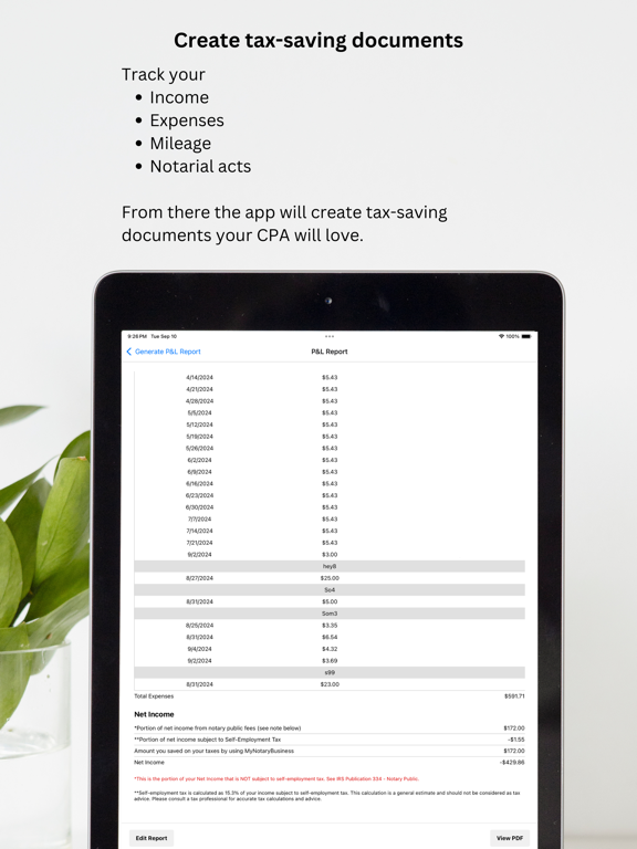 NotaryCentral iPad screenshot 1 - Business app