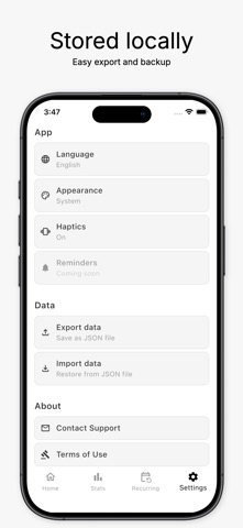 Expense Tracker Minimalist Screenshot 9 of 10