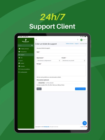 Sendycash iPad screenshot