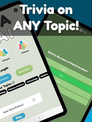 Trivia Games AI - Party Games iPad screenshot