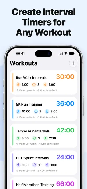 Interval Timer: Run Walk, HIIT screenshot 1