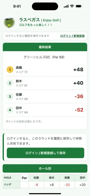 Enjoy-Golf ゴルフ点数計算 screenshot 4