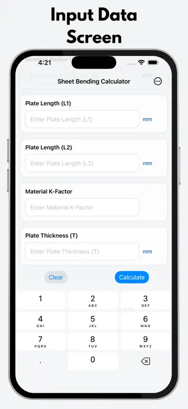 Sheet Bending Calculator Pro screenshot 3 of 5
