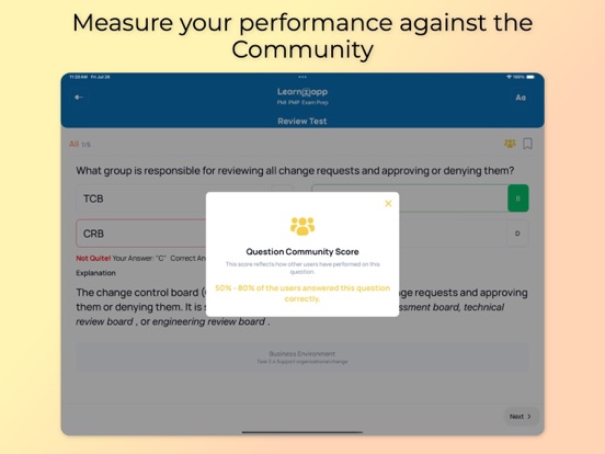 Project Management Exam Prep iPad screenshot 7 - Education app