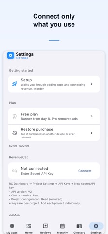 App Revenue Dashboard Screenshot 3 of 5