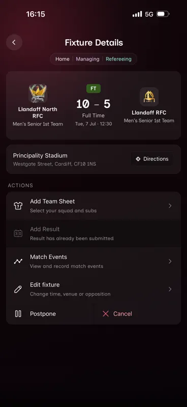 Rygbi Cymru screenshot 10 of 10
