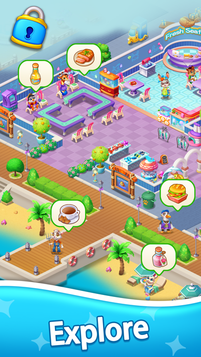 Food Travel - Merge & Cooking Screenshot