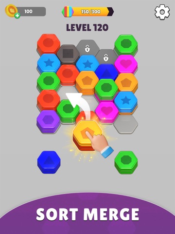 Hexa Stack 3D: Sorting Puzzle