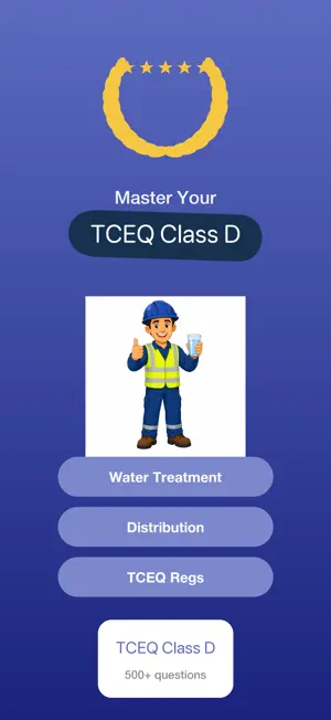 TCEQ Class D Water Exam Prep screenshot 1