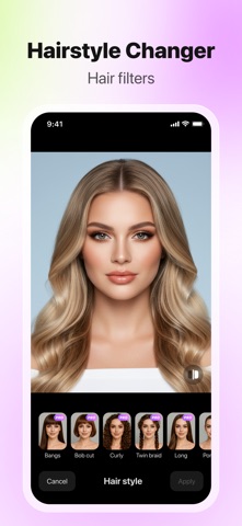 AI Glam:Hair,Color&Face Editor screenshot
