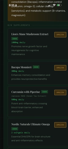 StackWell: Supplement Analyzer screenshot