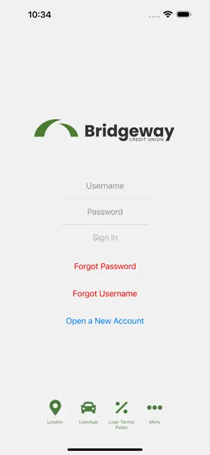 Bridgeway Credit Union Mobile screenshot 1