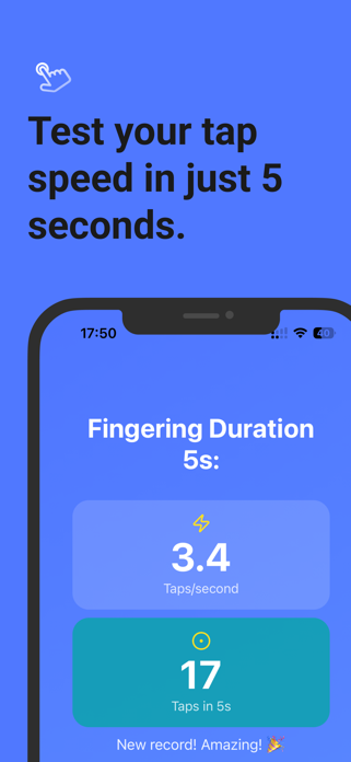 Finger Fast - Tap Speed Test Screenshot 1 of 4