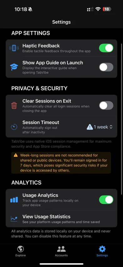TabVibe screenshot 3