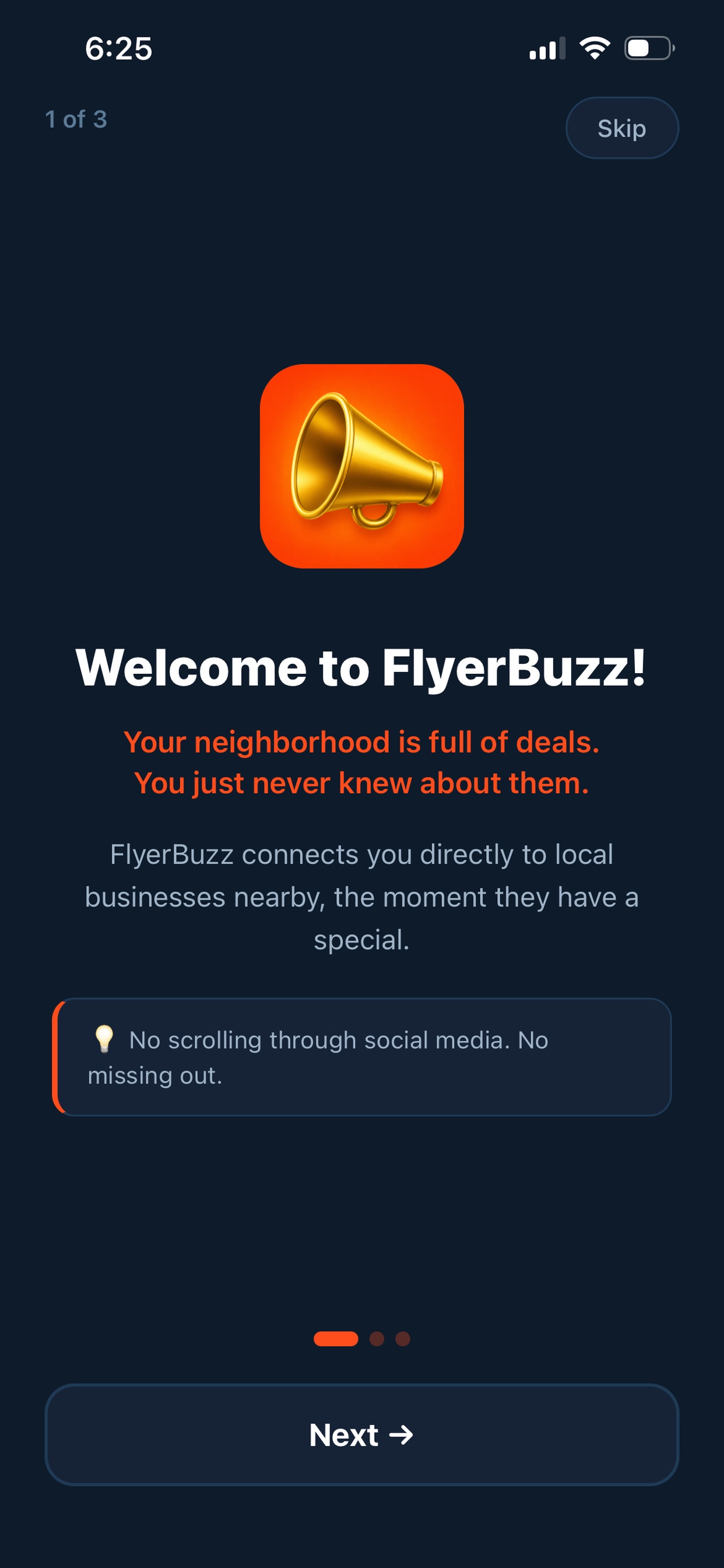 Screenshot 1 of FlyerBuzz