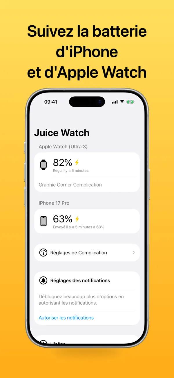 Screenshot #1 pour Juice Watch