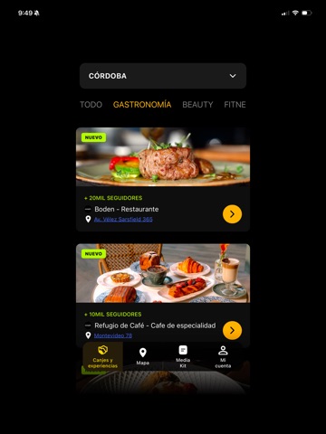 Colaborá con marcas - Weeph iPad screenshot 1