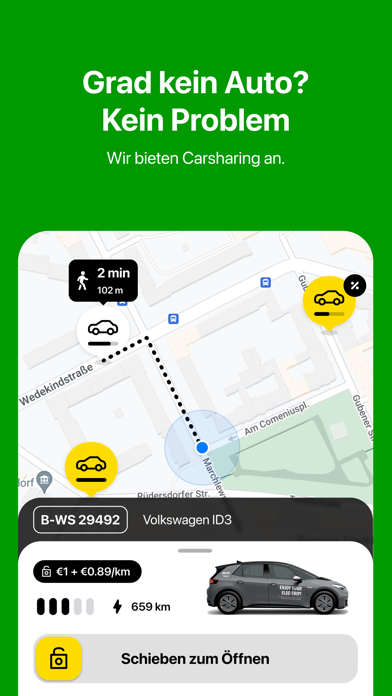 Europcar: Mieten & Carsharing iPhone screenshot 4