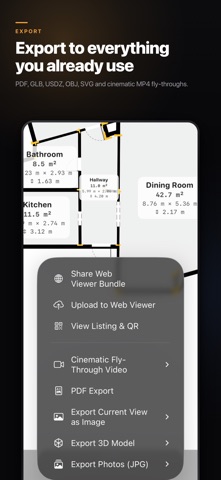 FloorLens: 3D Room Scanner iPhone screenshot