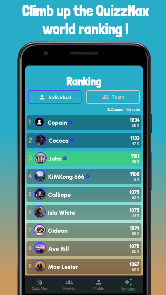 #8. QuizzMax -The Multiplayer Quiz (iOS) 由: Bernard Bross