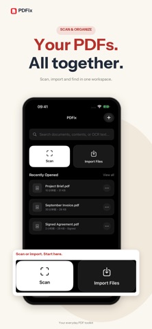 PDFix: PDF Scanner & Editor iPhone screenshot