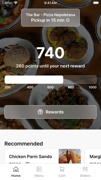 The Bar - Pizza Napoletana app screenshot
