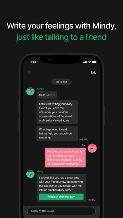 Mindy: AI Chat Journal Screenshot 2 of 7
