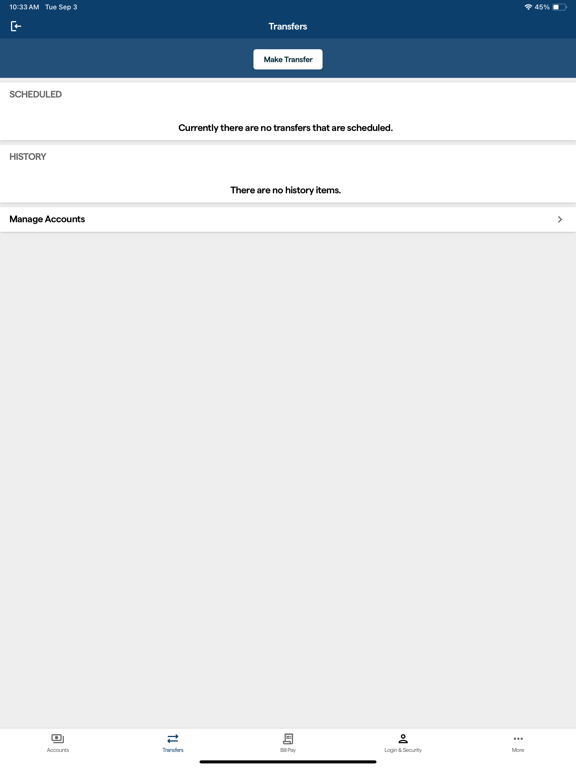 Llano Nat'l/Hill Country Bank iPad screenshot 6 - Finance app