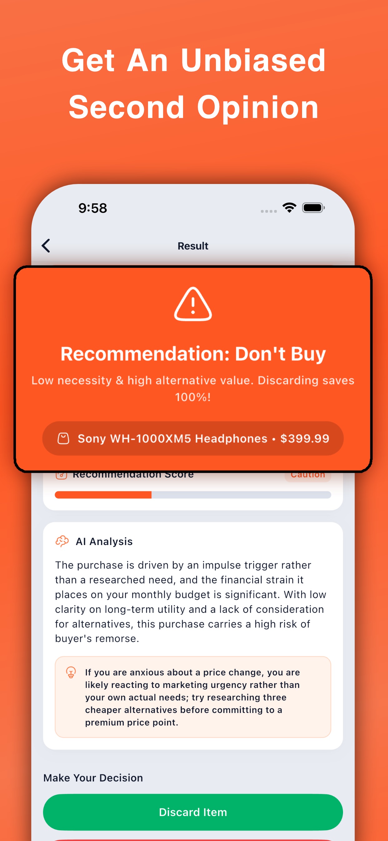 Screenshot 2 of AI Buy No Buy Checklist | OSS