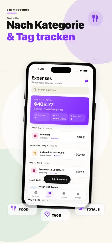 Smart Receipts: Beleg Tracker screenshot 6 of 7