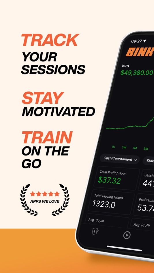 #1. Bink Poker Bankroll Tracker (iOS) 由: Heater LLC