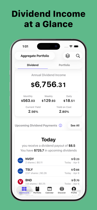 Dividend Tracker - DivTracker Screenshot 1 of 7