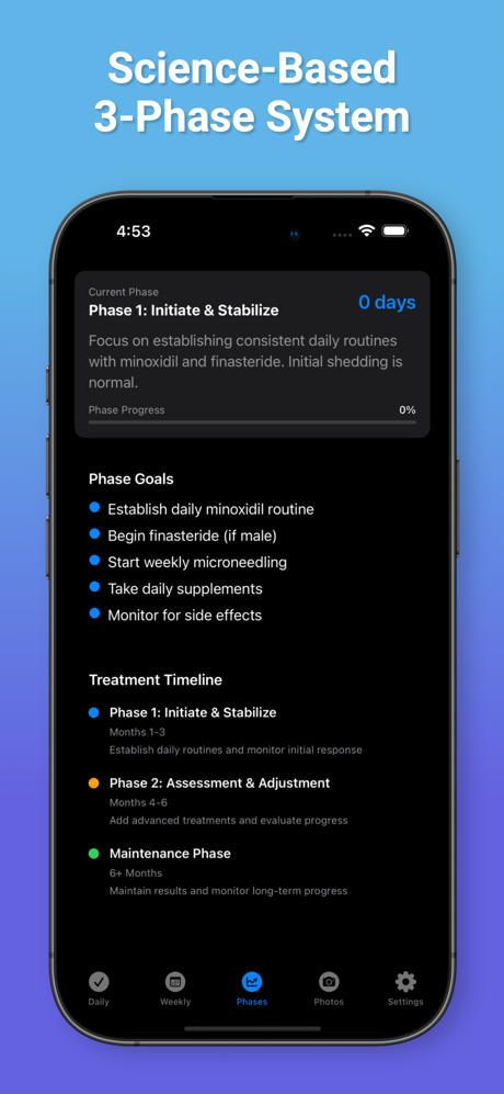 Hair Plan: Regrowth Tracker screenshot 4