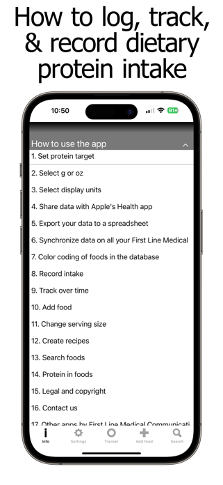 Protein Counter and Tracker Screenshot 1 of 10