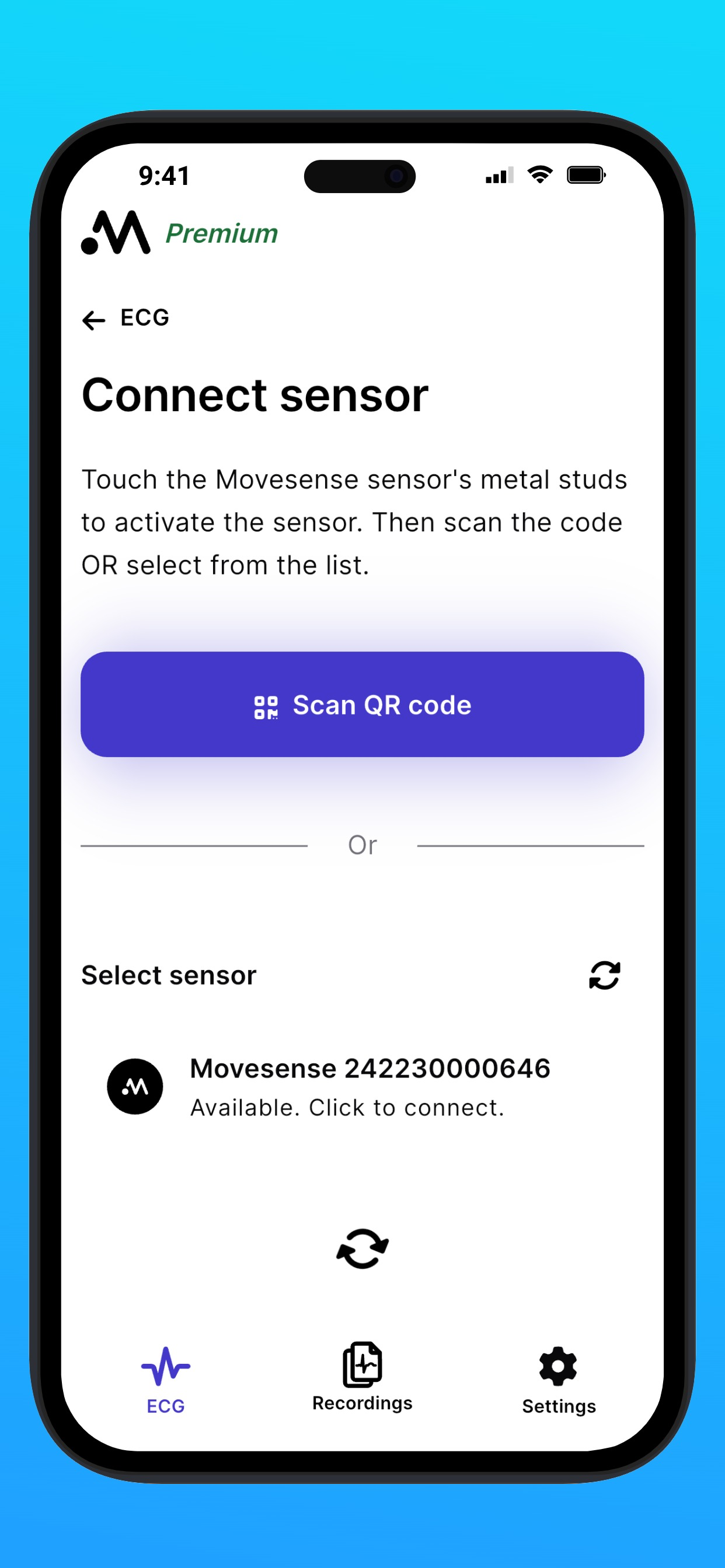 Movesense ECG Recorder