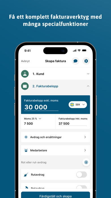 Frilans Finans Screenshot