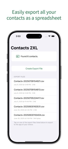 Contacts2XL Screenshot 1 of 4
