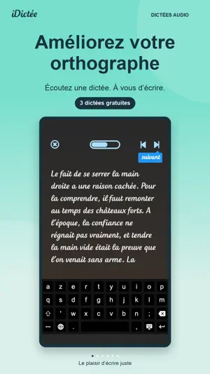 iDictée - Dictées en français screenshot 1