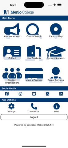 Menlo College - Oaks iPhone screenshot