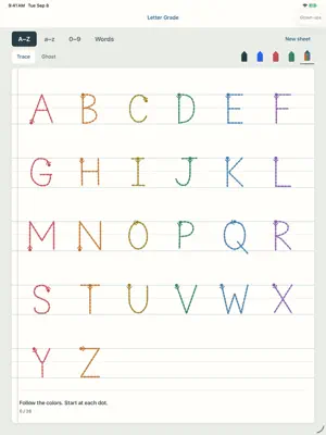 Letter Grade Writing screenshot 3